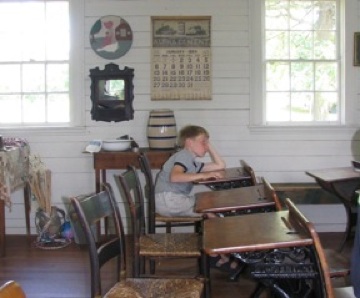 Student at Desk